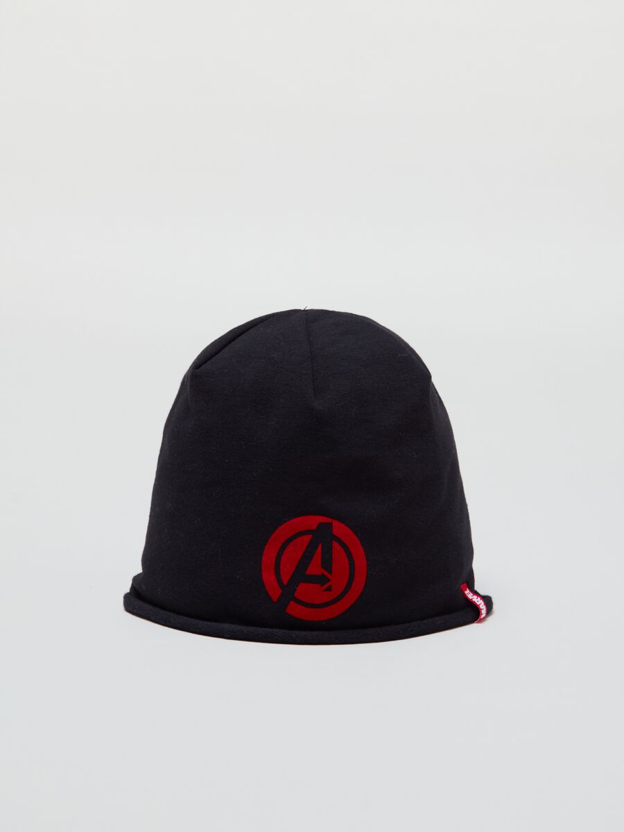 Berretto in cotone stretch stampa Avengers_1