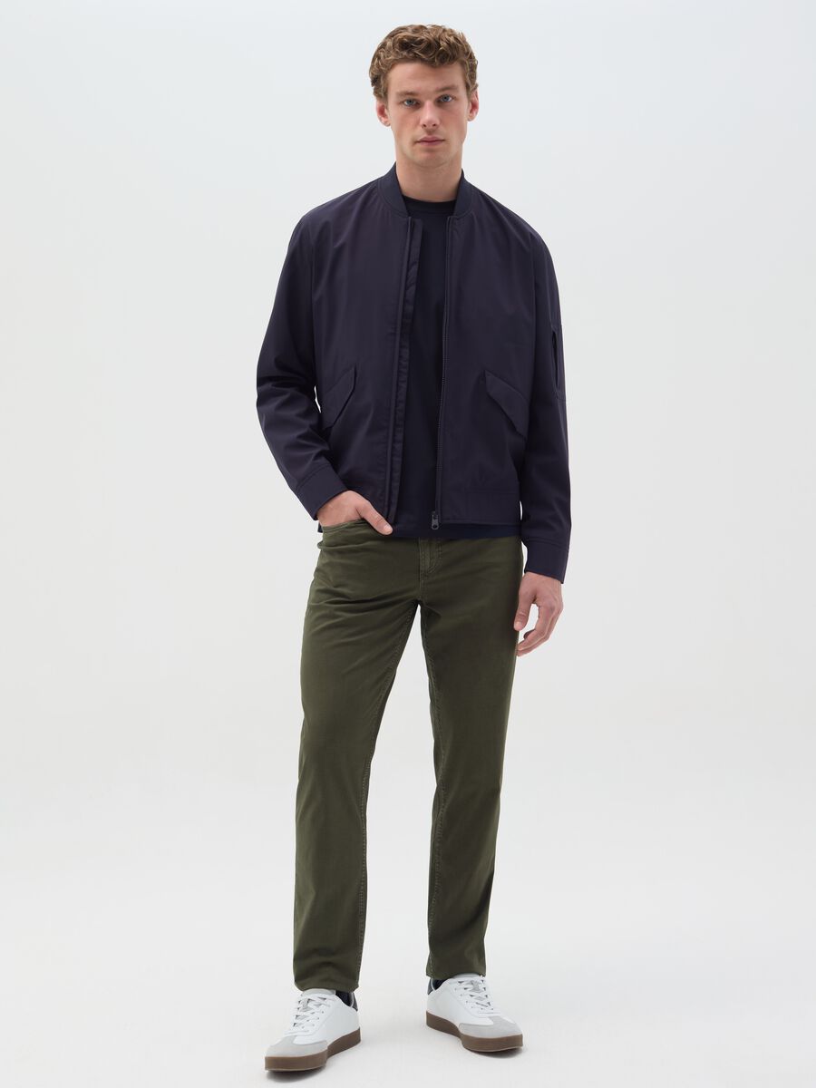 Lightweight full-zip bomber jacket_1