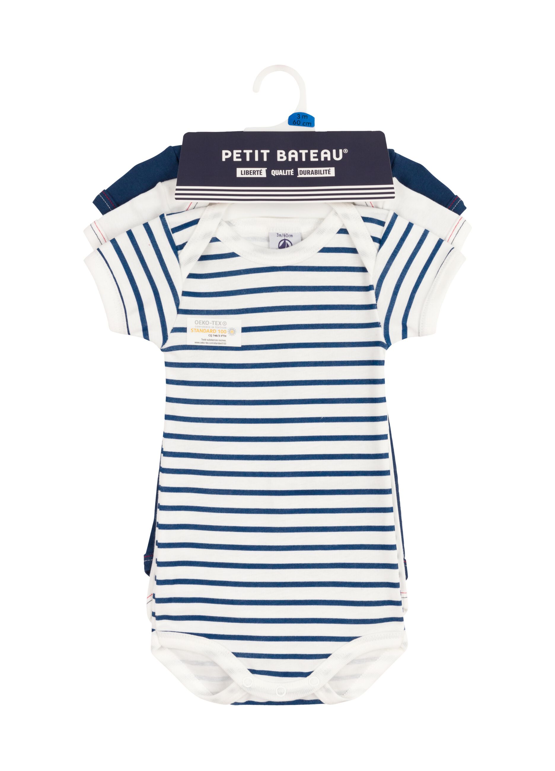Tripack body fantasia in cotone bio