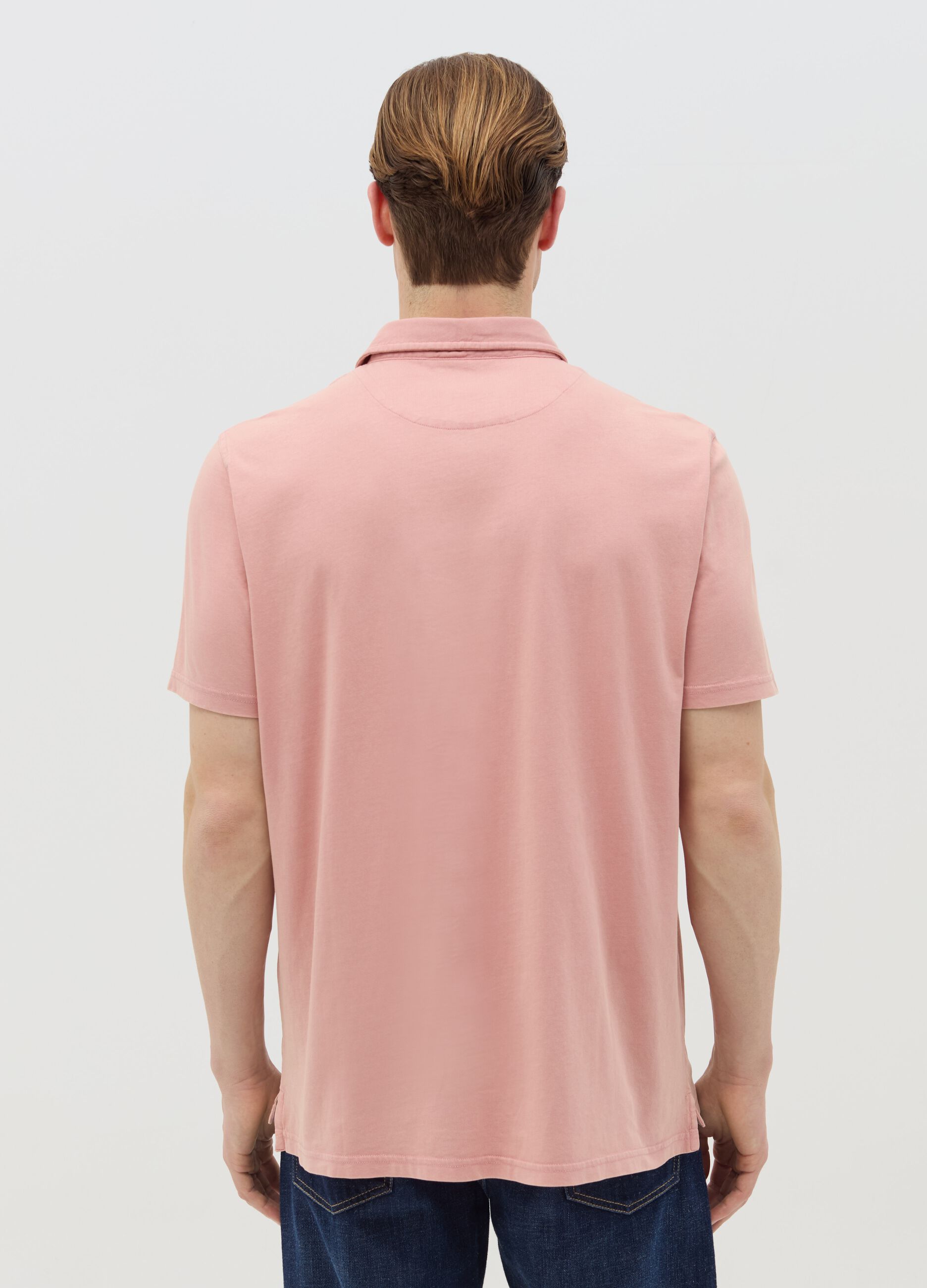 Regular-fit polo shirt in jersey