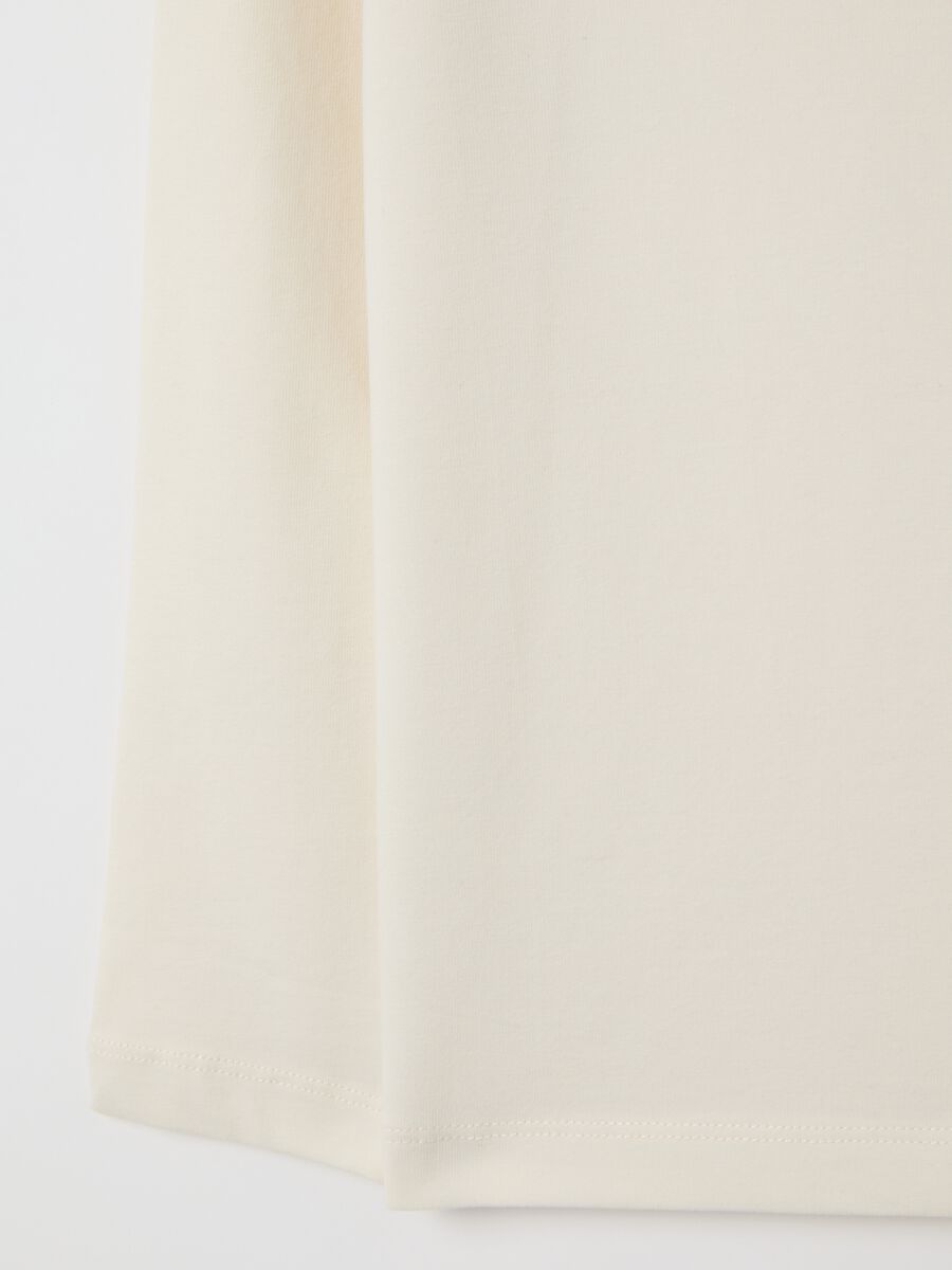 Children's beige regular fit stretch cotton jumper_3