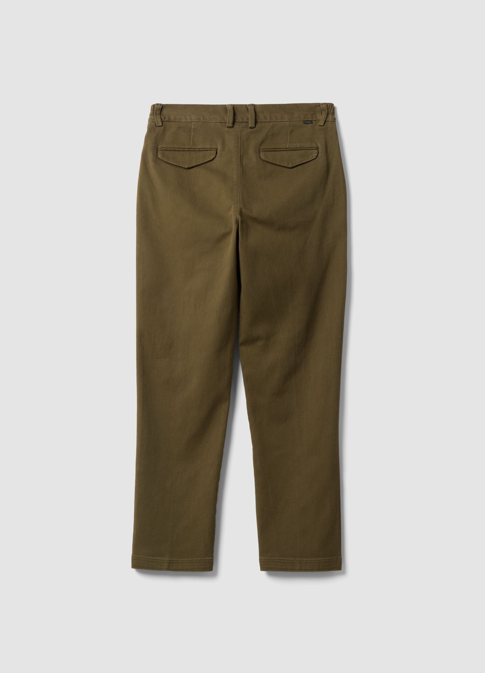 Men&rsquo;s brown stretch-cotton straight-fit chino trousers