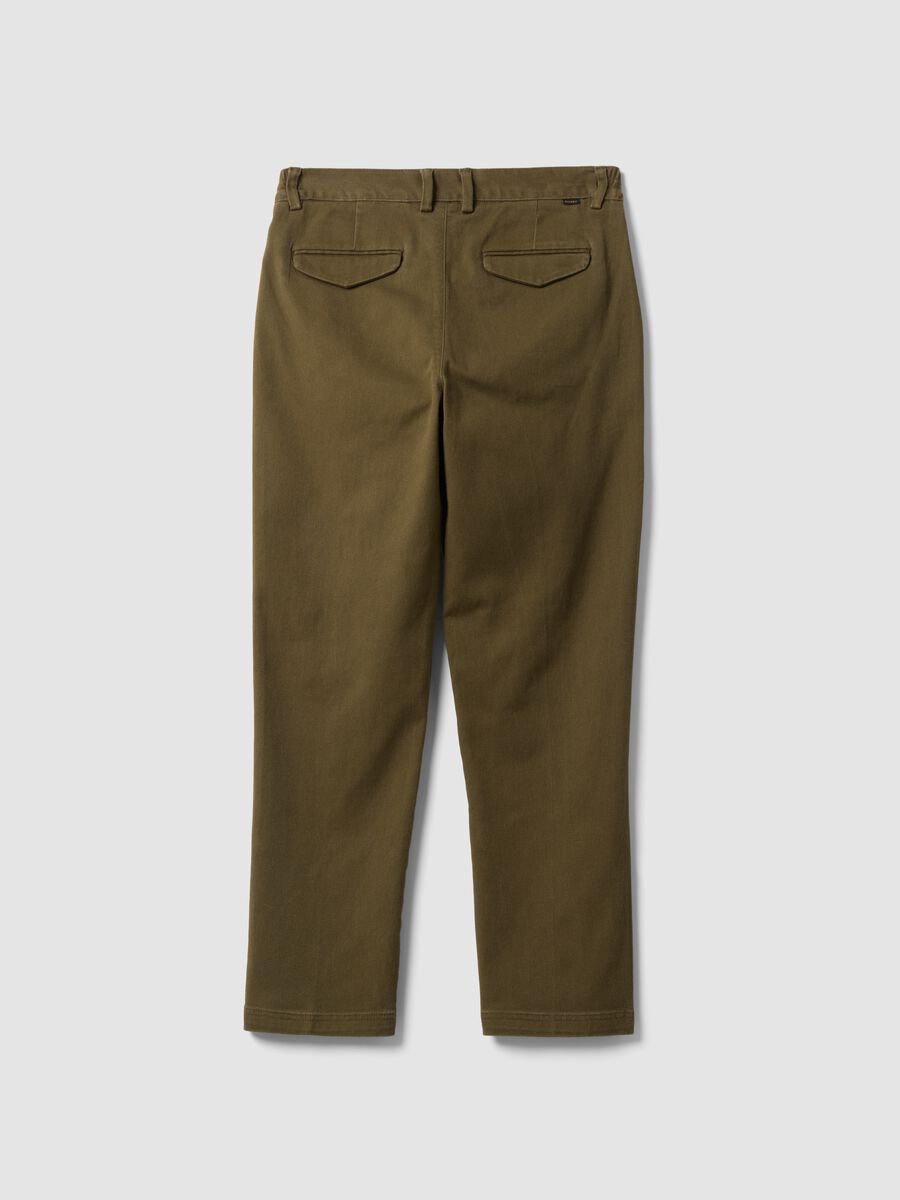 Men&rsquo;s brown stretch-cotton straight-fit chino trousers_6