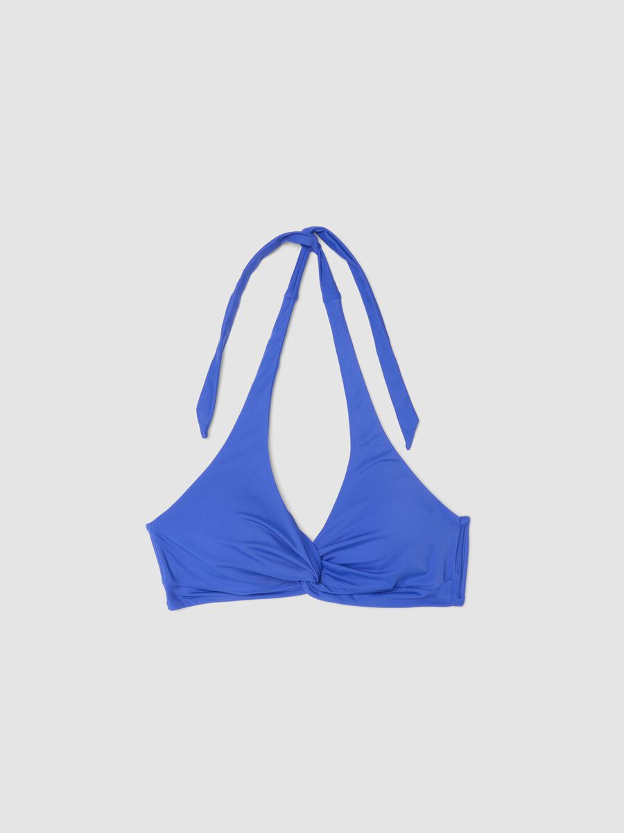 Top bikini blu in tessuto elasticizzato_4