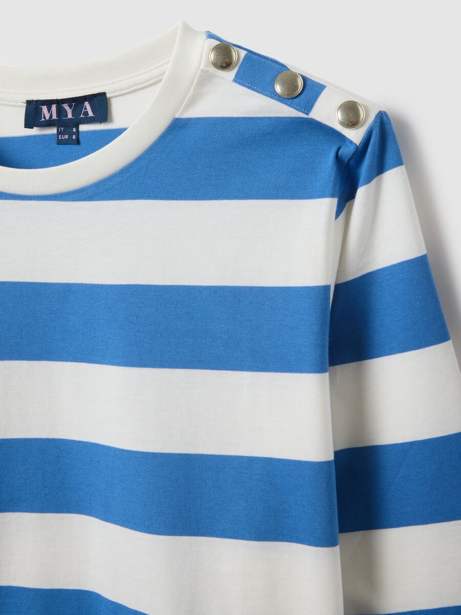 Regular Fit Multicolour Striped Pure Cotton Jumper_5