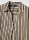 Brown striped linen-viscose blend shirt_1