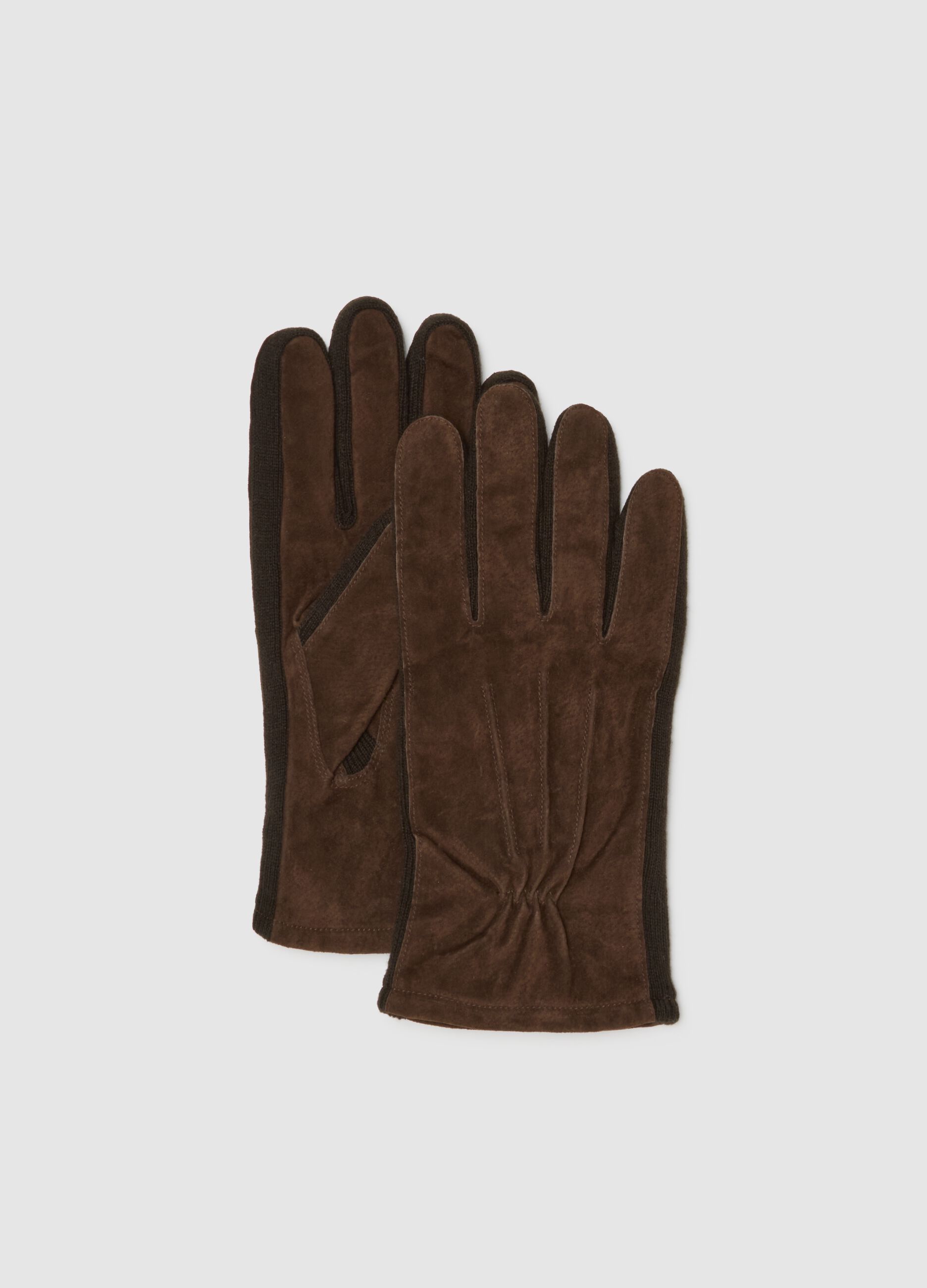 Brown Genuine Leather Gloves