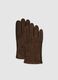 Brown Genuine Leather Gloves_0