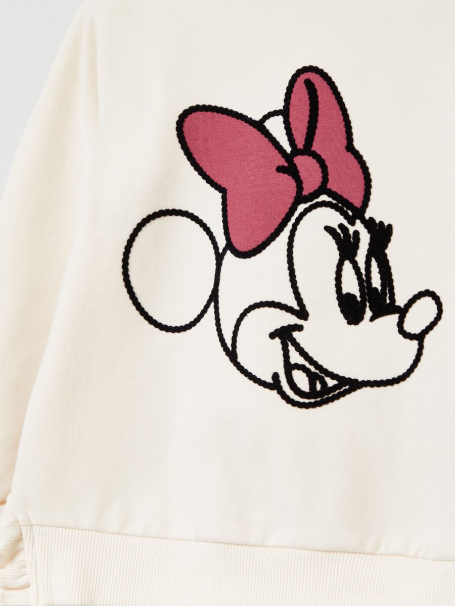 Jogging set in felpa con ricamo Minnie_2