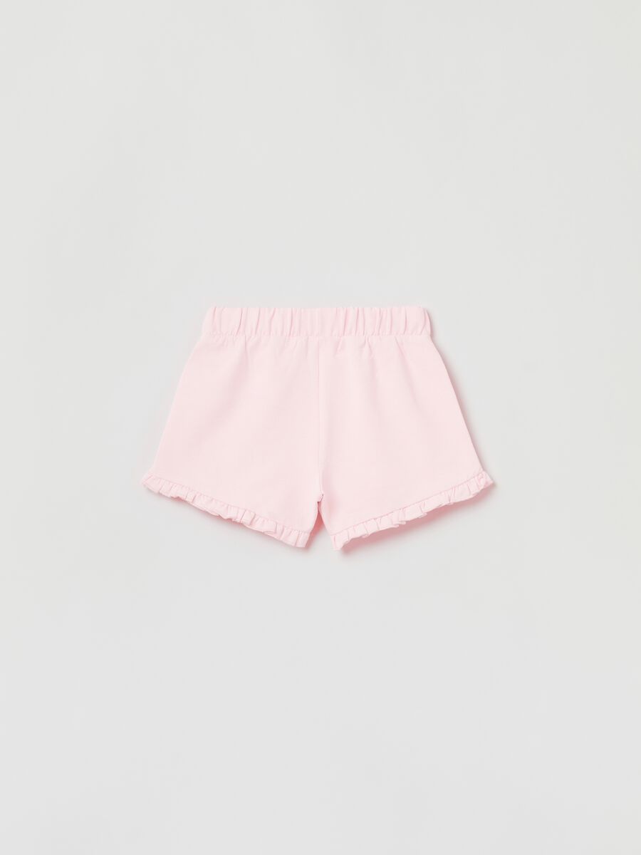 Shorts in French Terry con fiocchetto_1