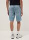 Blue denim Bermuda shorts in cotton blend, regular fit_2