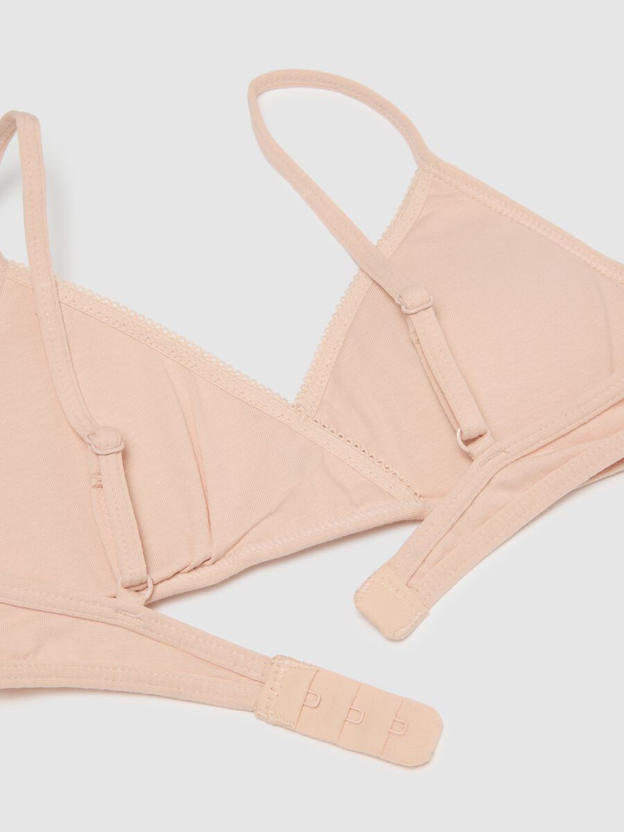 Girls' Beige Stretch Cotton Bra_2
