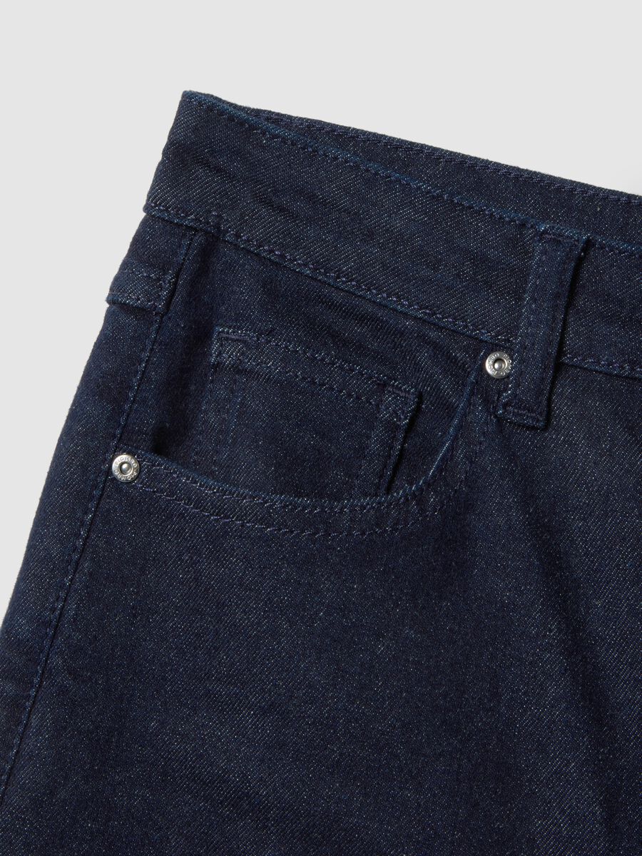 Jeans bootcut blu in cotone elasticizzato_5