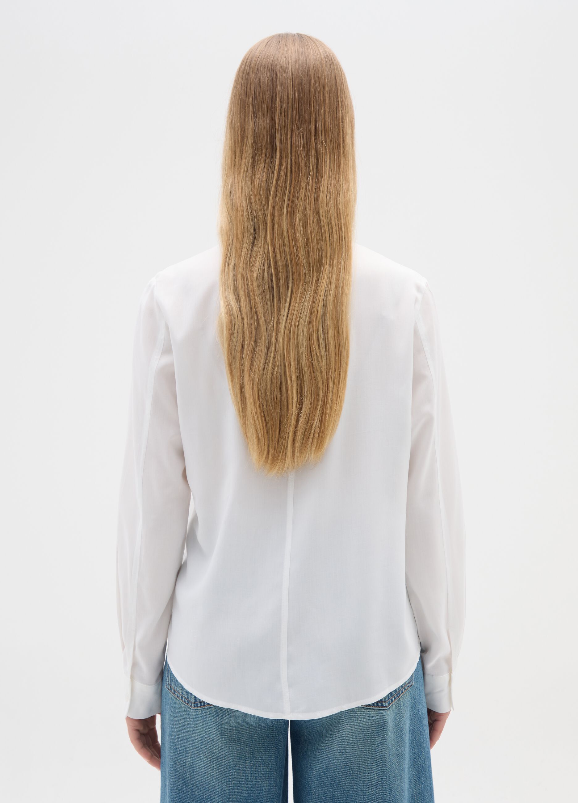 White viscose shirt