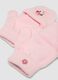 Pink viscose-blend gloves with convertible mitten flap and Minnie motif_2