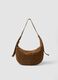 Brown genuine leather shoulder bag_0