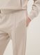 Beige wide leg trousers in stretch modal blend_3