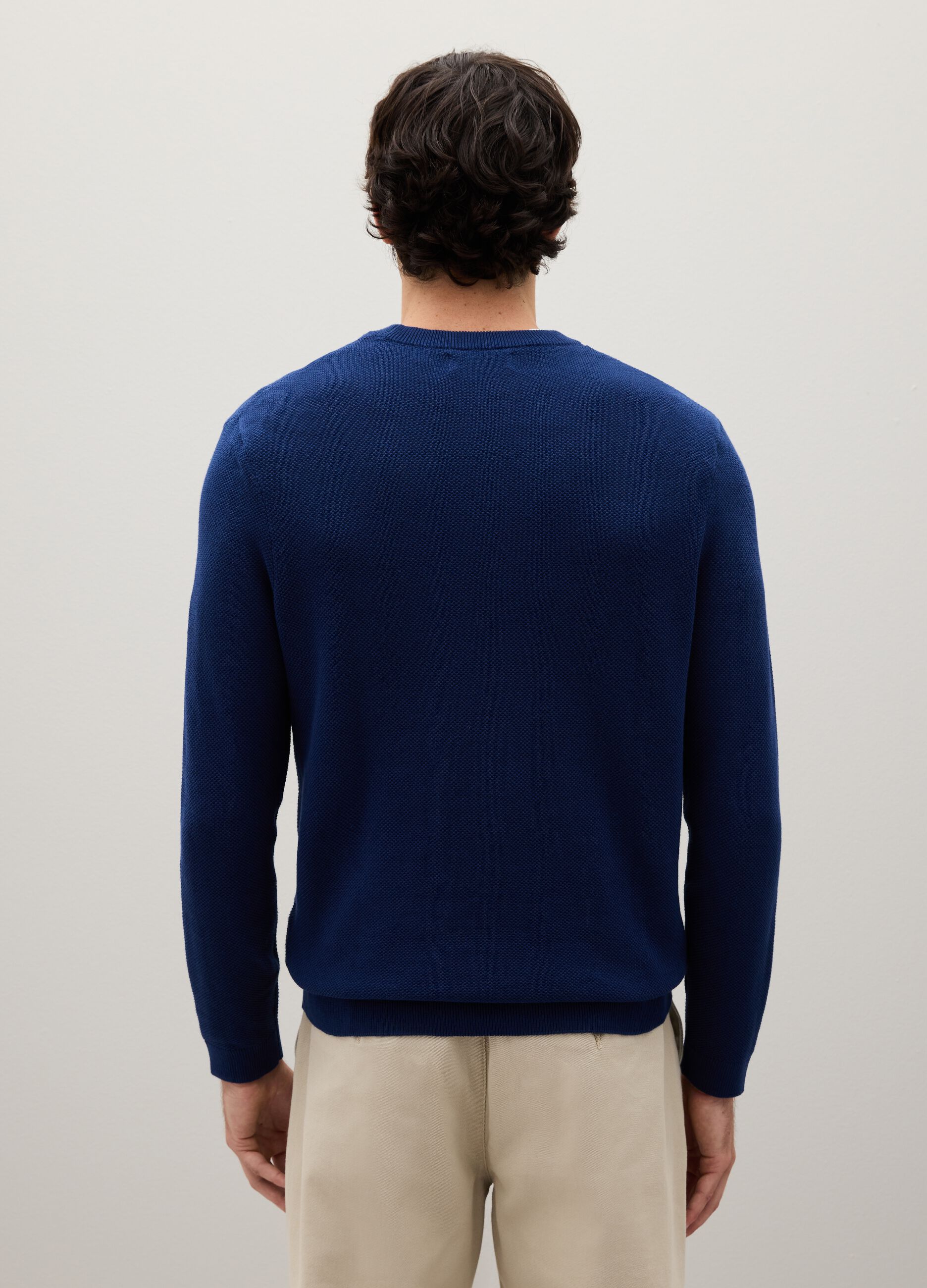 Blue Cotton Sweater