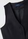 Black Viscose Blend Slim Fit Waistcoat_5