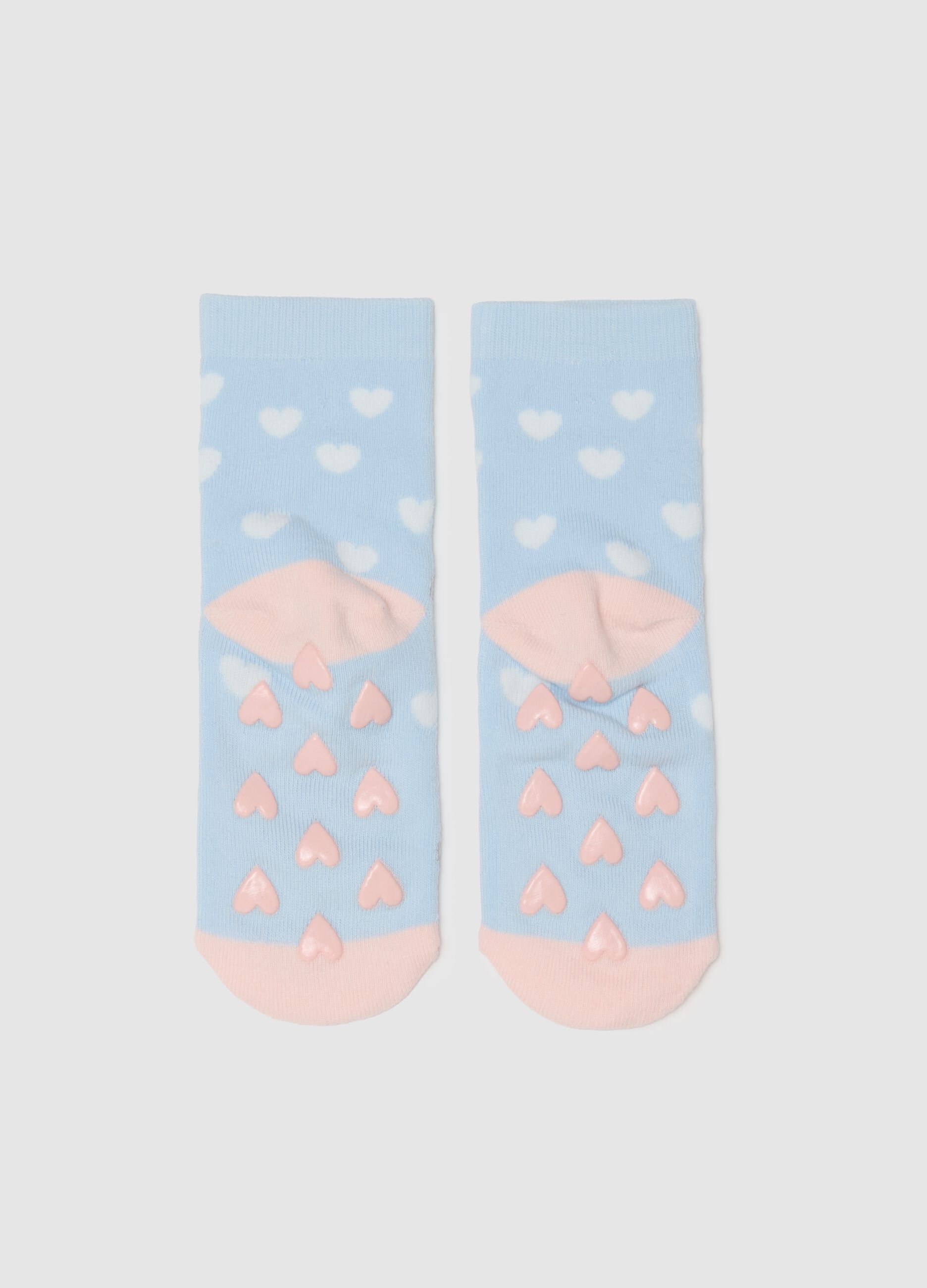 Girls' Multicolour Cotton Non-slip Socks