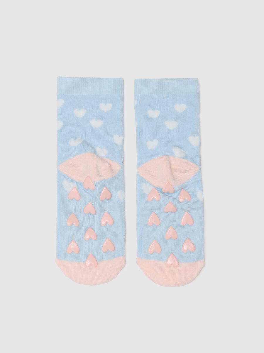 Girls' Multicolour Cotton Non-slip Socks_1