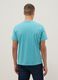 Light blue pure cotton V-neck t-shirt regular fit_2