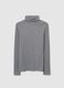 Regular fit grey turtleneck jumper_0