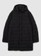 Black regular fit parka jacket with zip_5