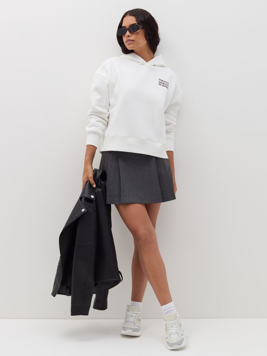 Oversized sweatshirt with hood and print_1