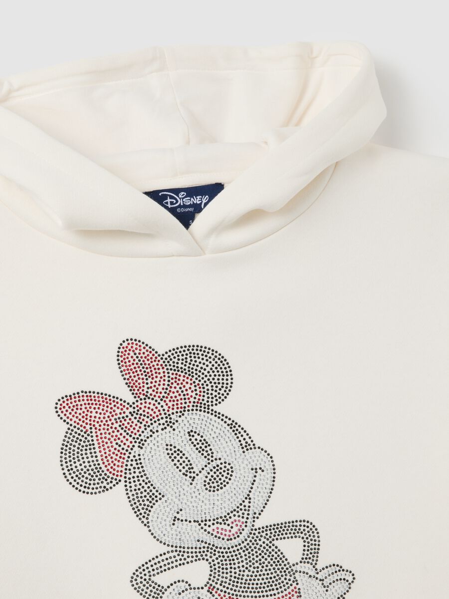 Felpa bianca in misto cotone regular fit con stampa Disney_5