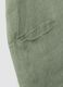 Green pure linen dress with patch pockets, regular fit_5
