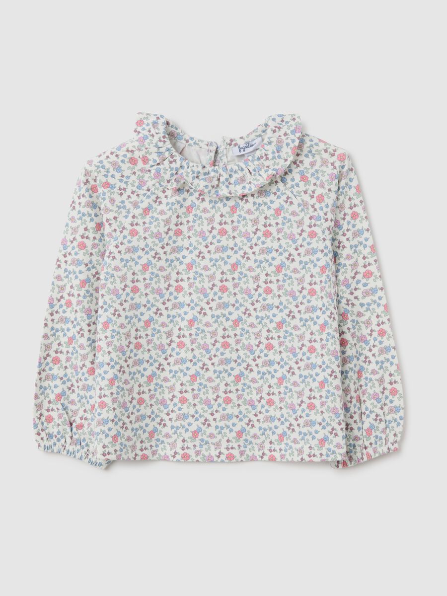 Girl's Regular Fit Multicolour Cotton Blouse_0