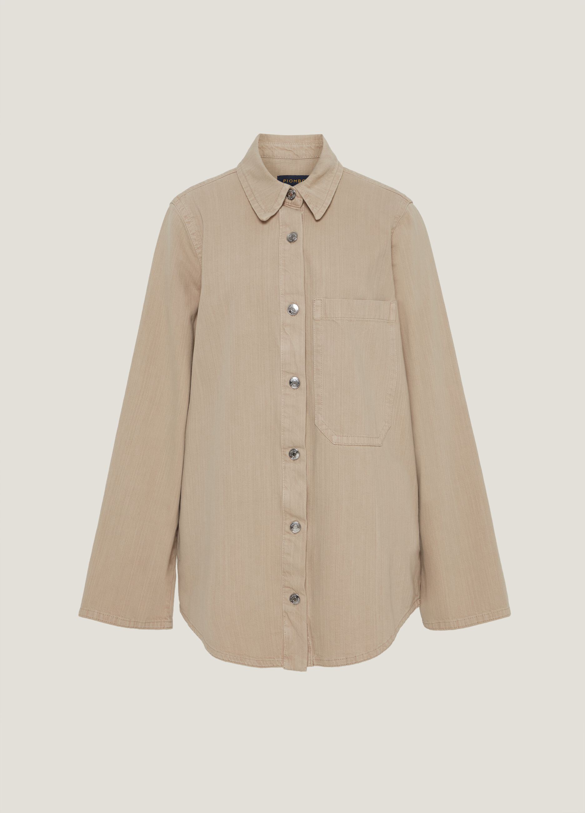 Shacket in denim con tasca_3