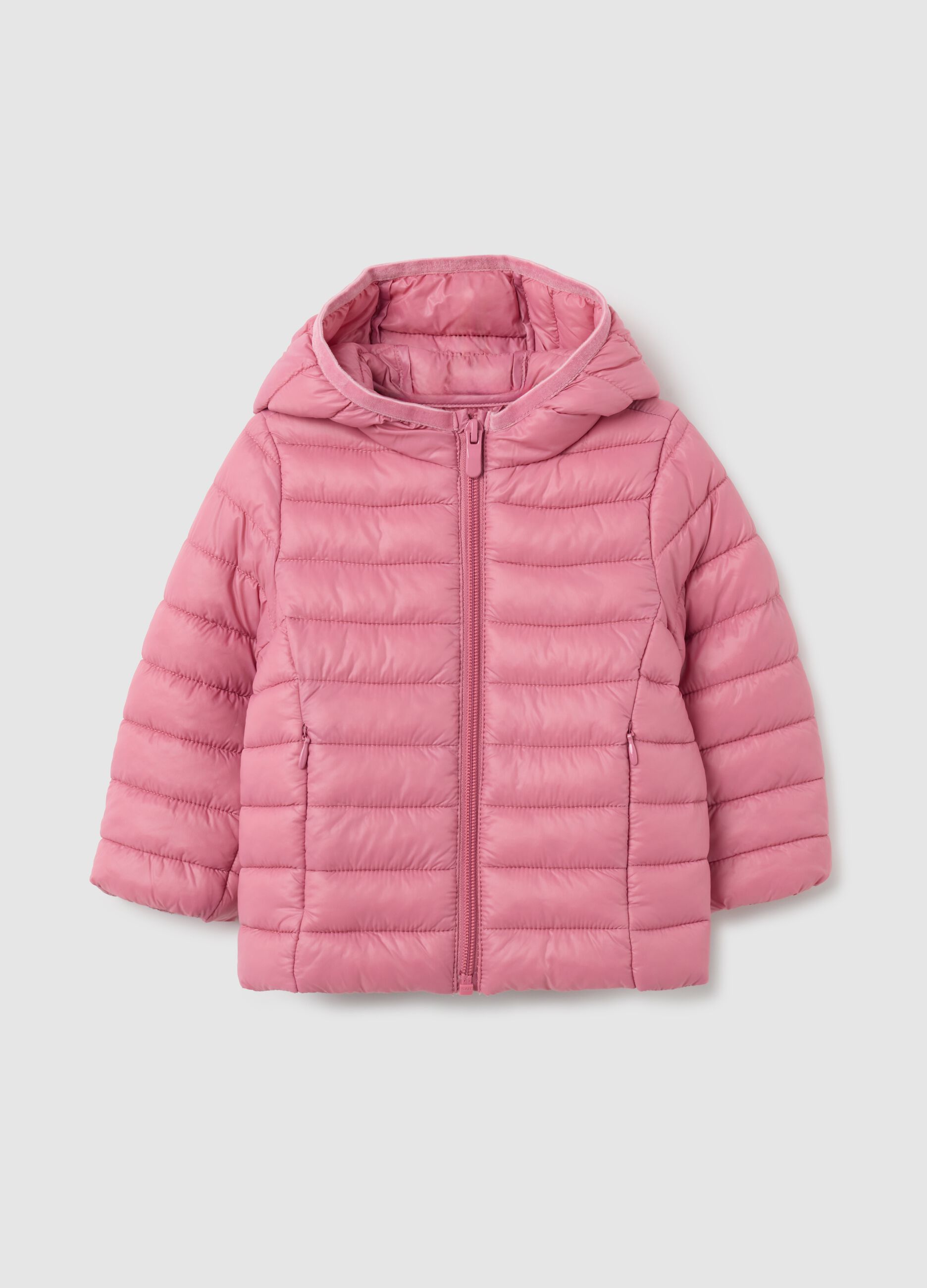 Girls' regular fit pink blend jacket