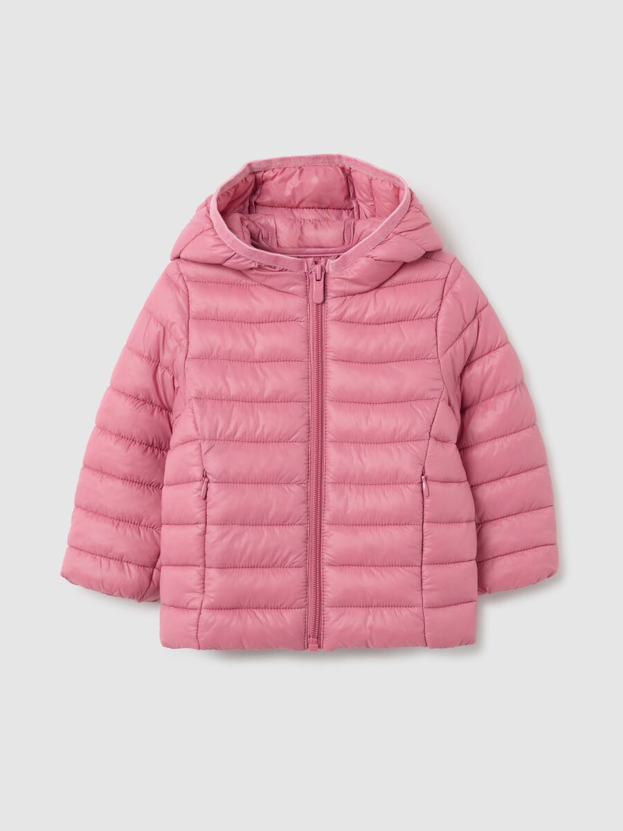 Girls' regular fit pink blend jacket_0