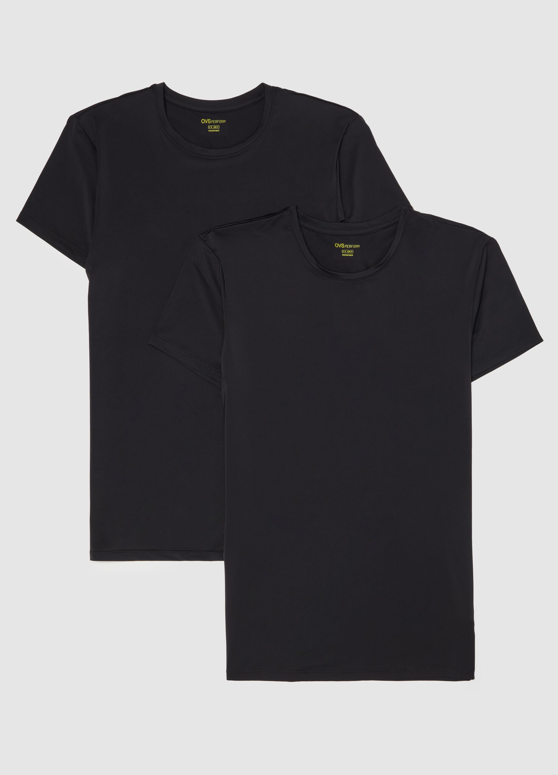 Two-pack undershirts in microfibre