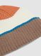 Multicolour ribbed jersey knit hat_1