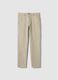 Beige Slim Fit Stretch Cotton Chino Trousers_4