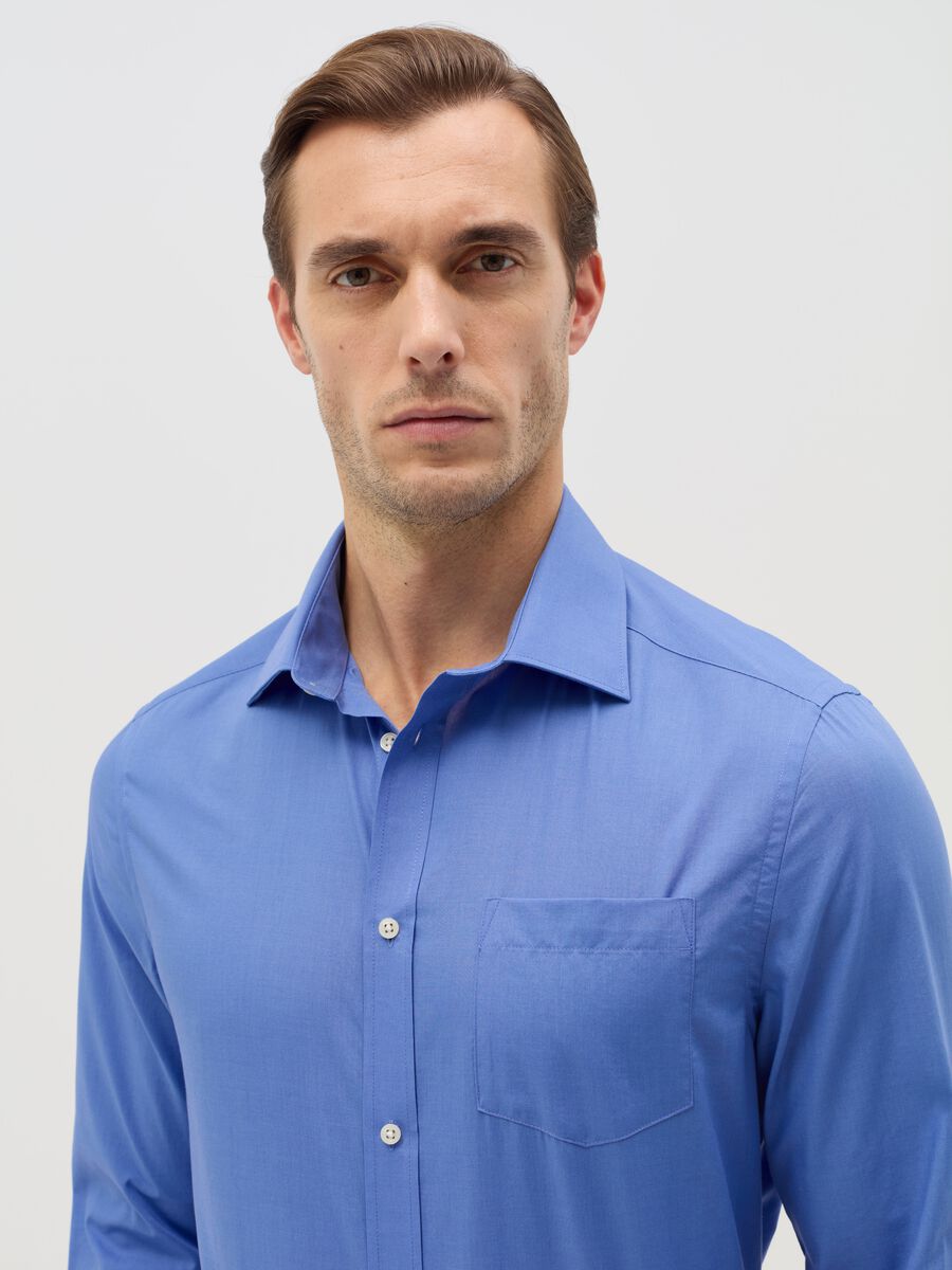 Regular-fit easy-iron shirt with pocket_1