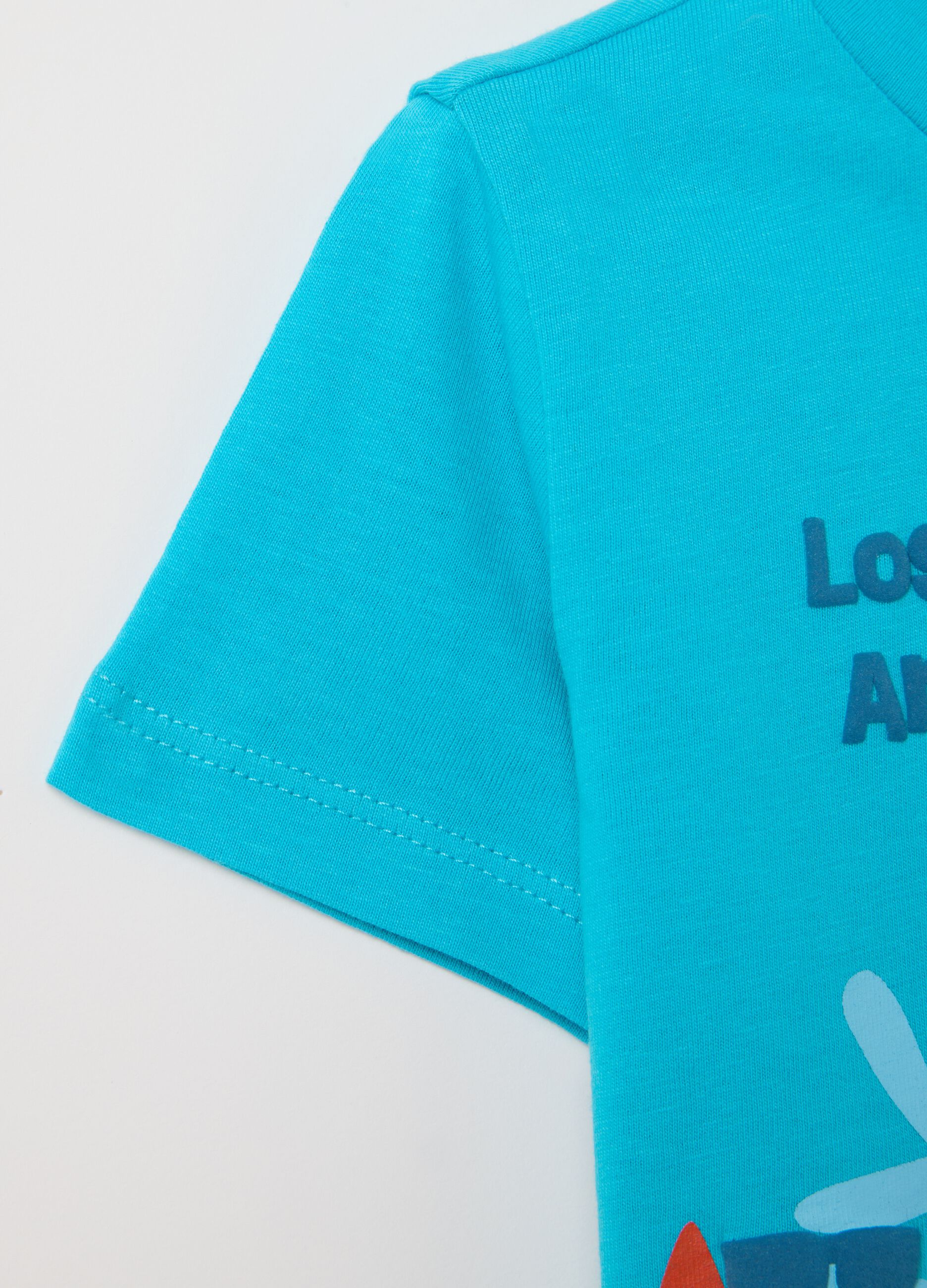 Blue and light blue jogging set for boys in cotton