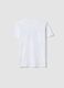 T-shirt in puro cotone bianca da ragazzo regular fit con scritta Swag_4