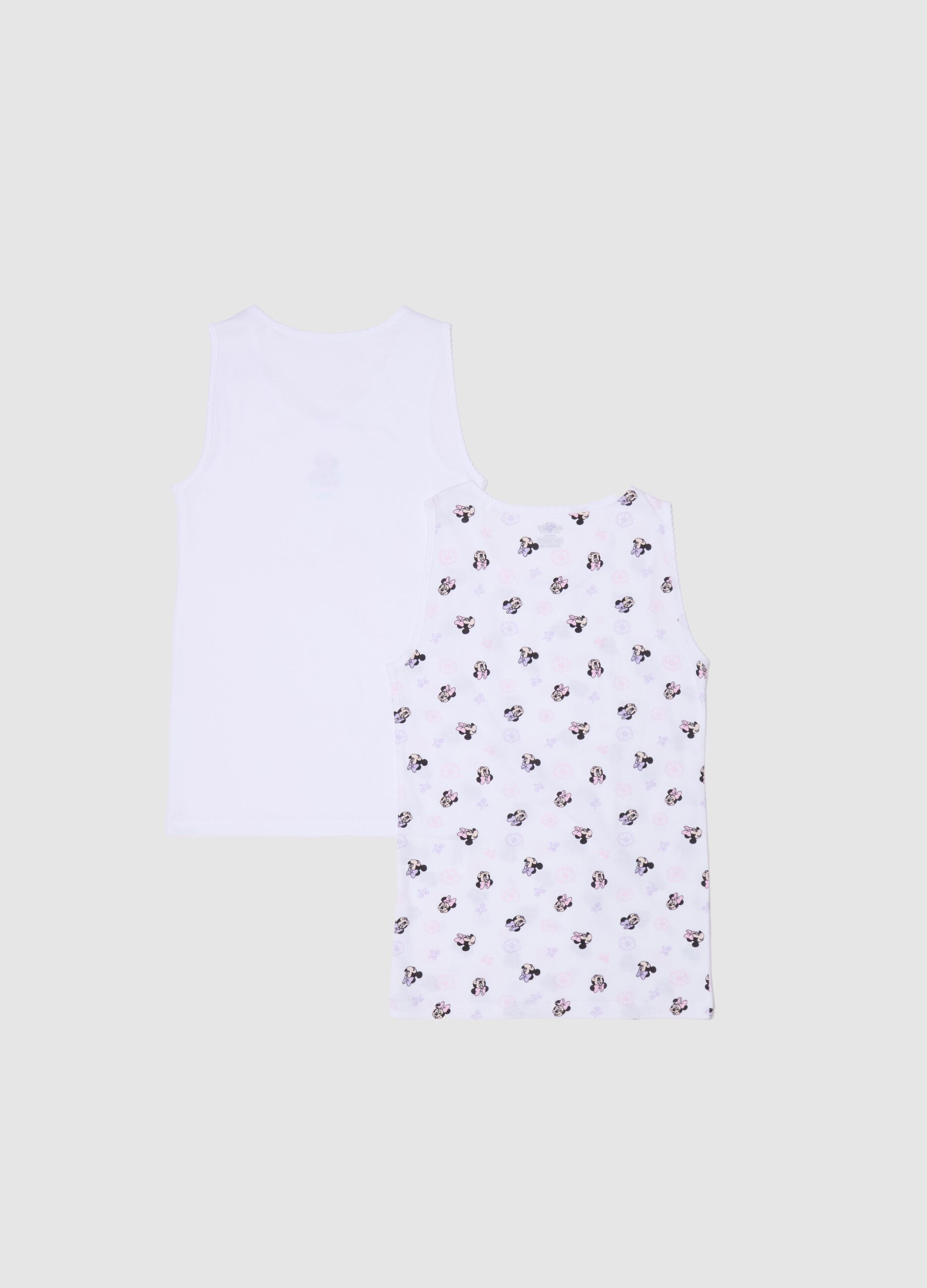 Bipack canotte in cotone bio stampa Minnie