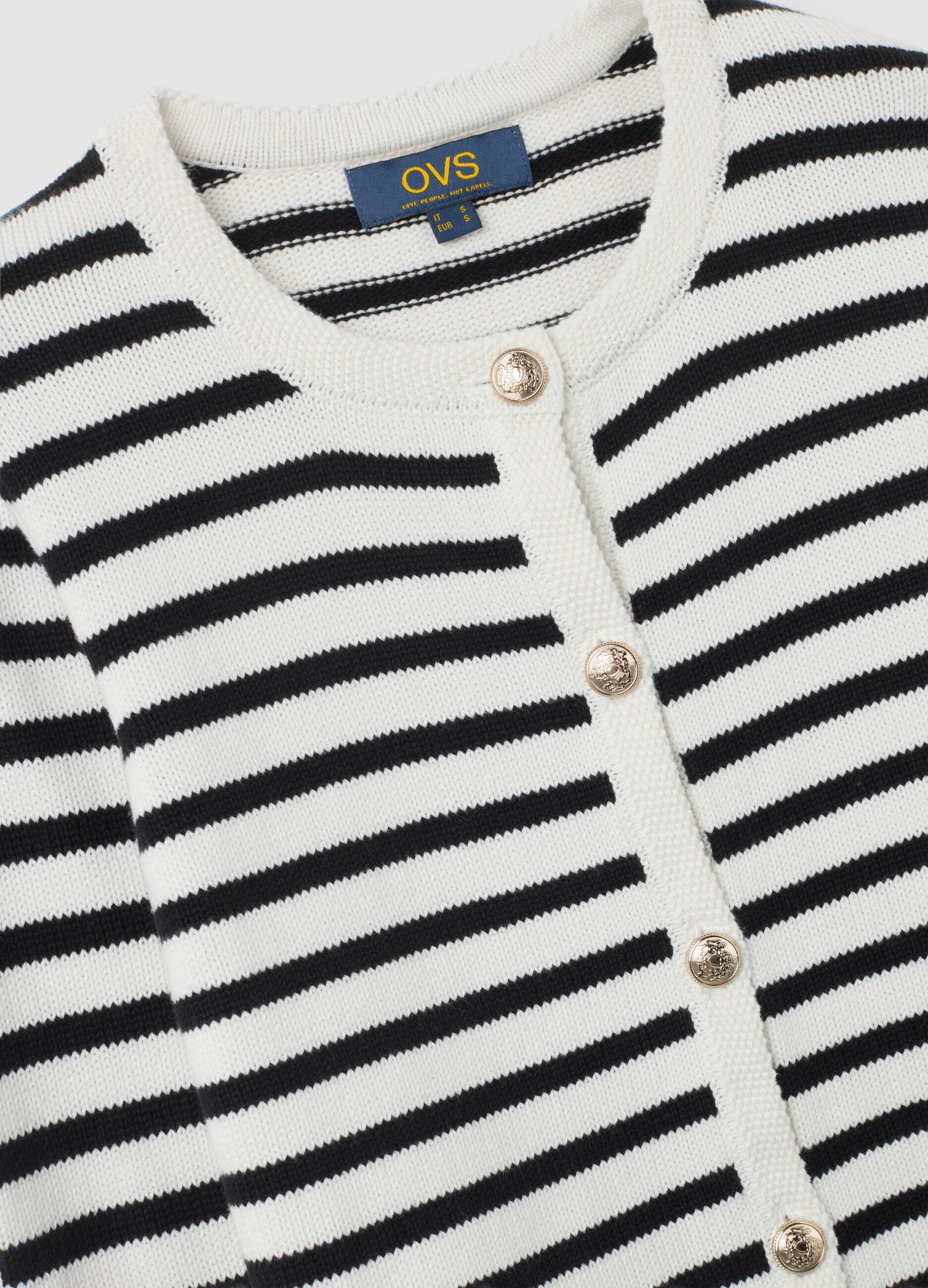 Multicoloured Regular Fit Pure Cotton Cardigan