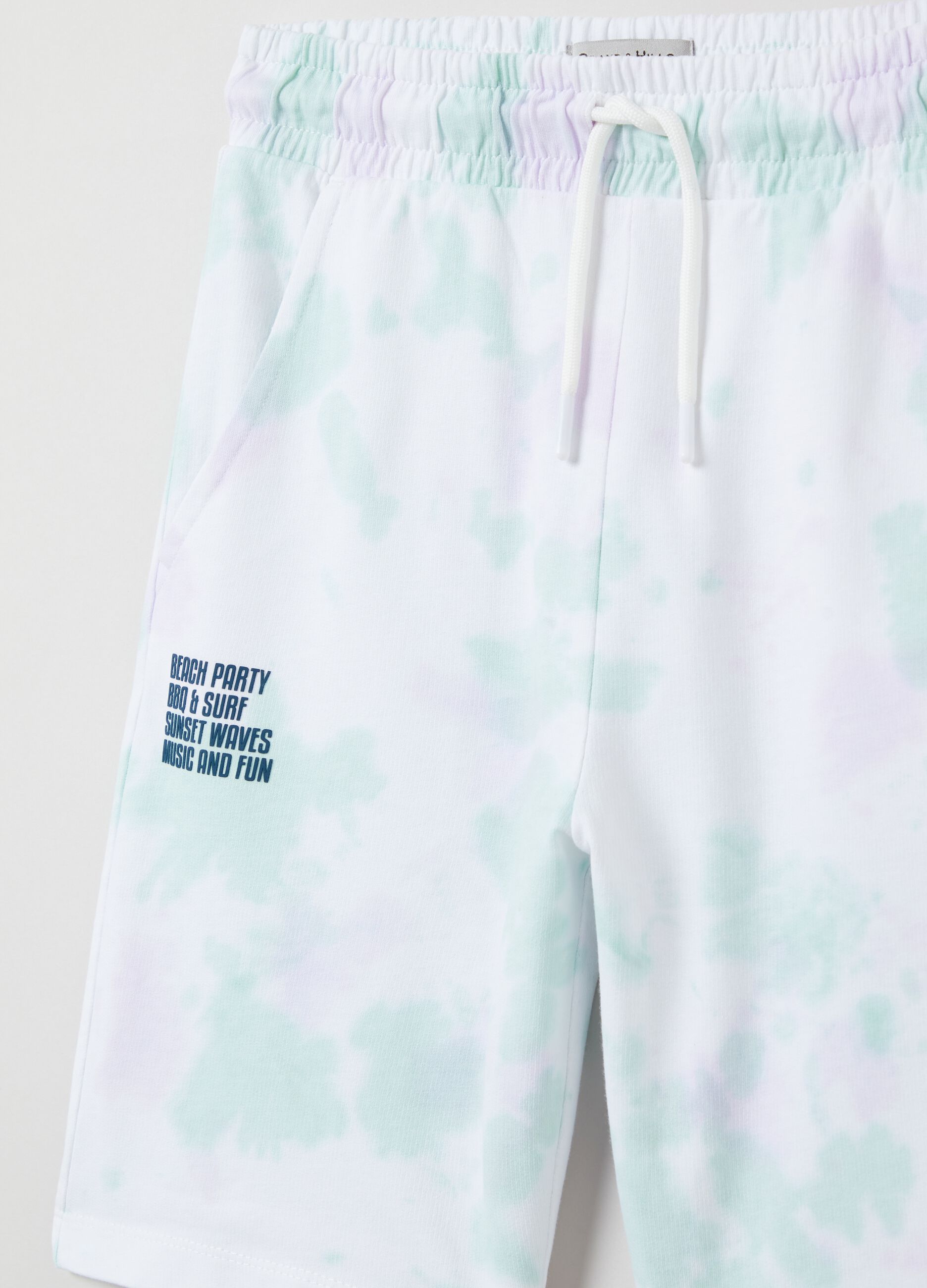 Bermuda jogger Tie Dye con stampa_2