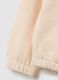 Oversized beige pure cotton girl's sweatshirt_2