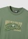 T-shirt in puro cotone verde regular fit con stampa Milwaukee Bucks_5