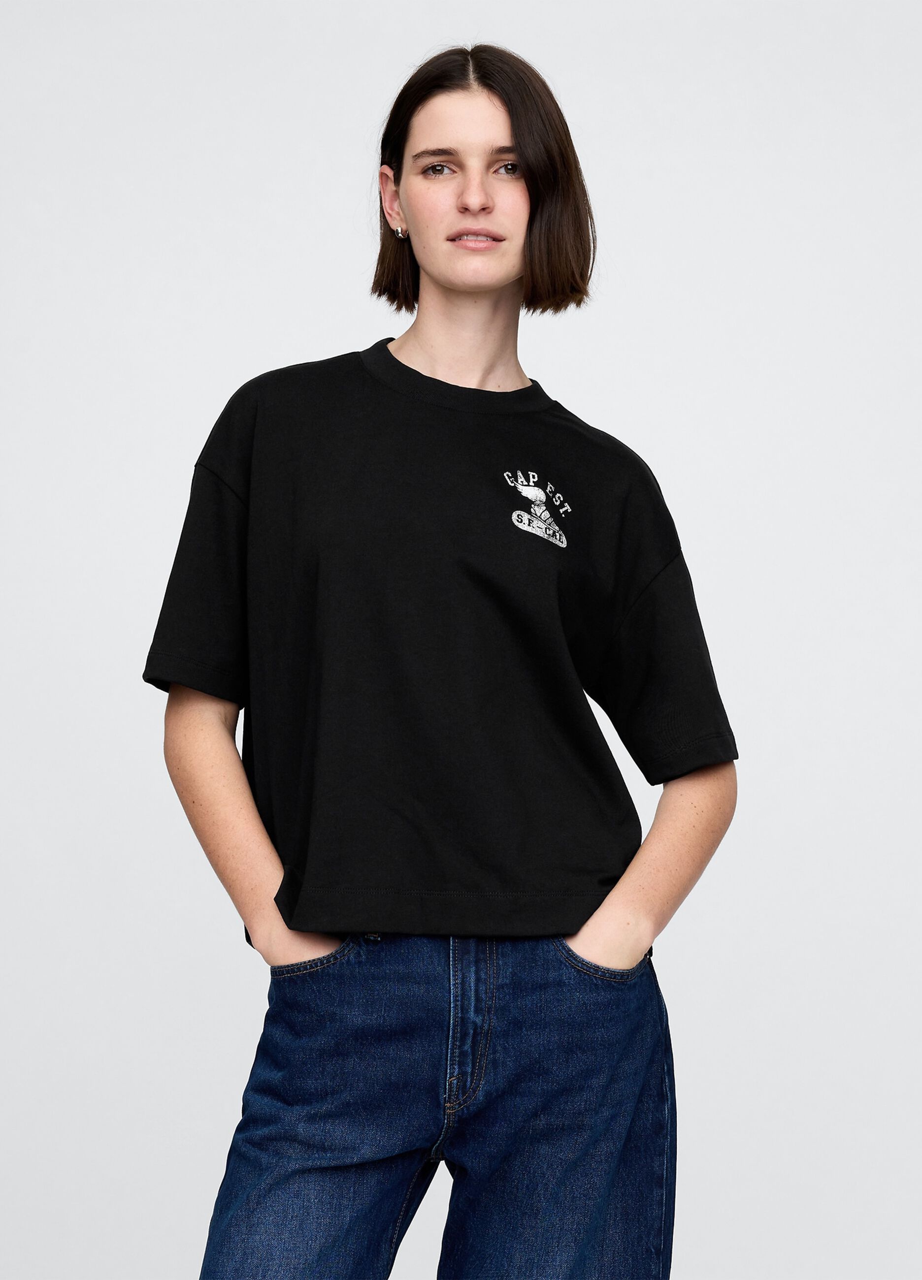 Black GAP Cotton T-shirt