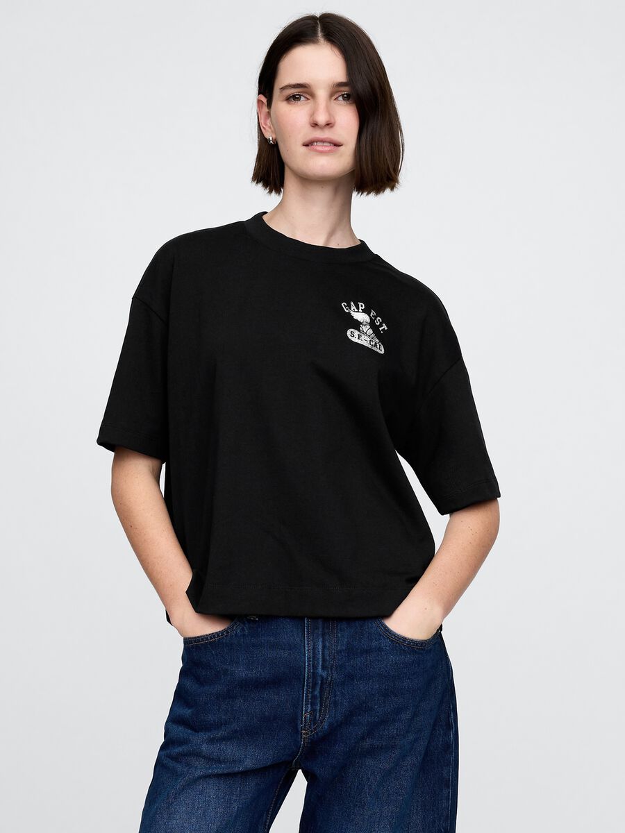 Black GAP Cotton T-shirt_0