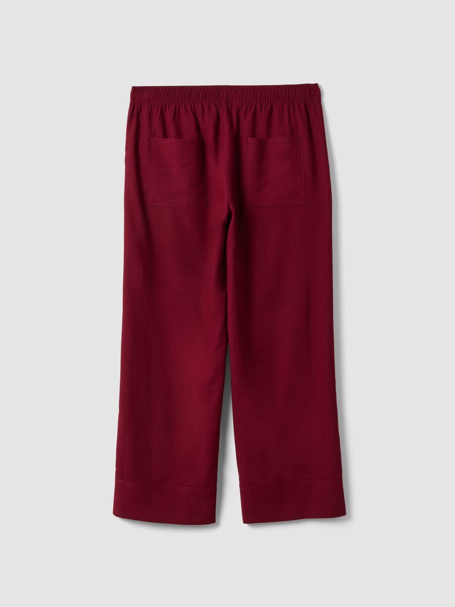 Red wide-leg viscose-blend trousers_1