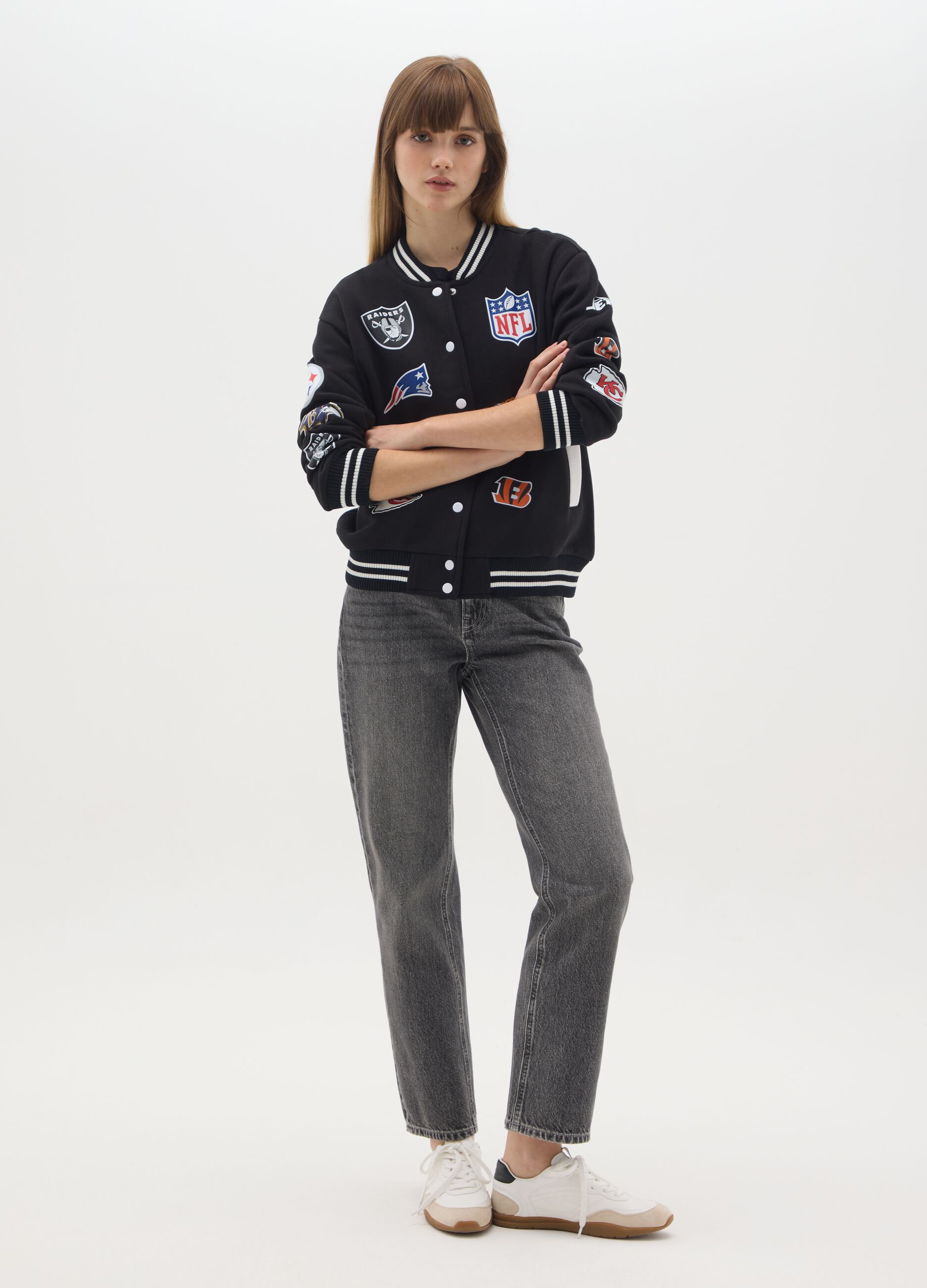 NFL Black Bomber Jacket